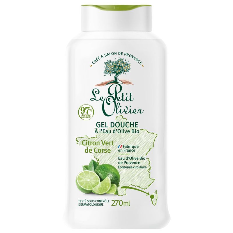 LE PETIT OLIVIER - Gel de Ducha al Agua de Oliva Lima - LPO - 270 ml.