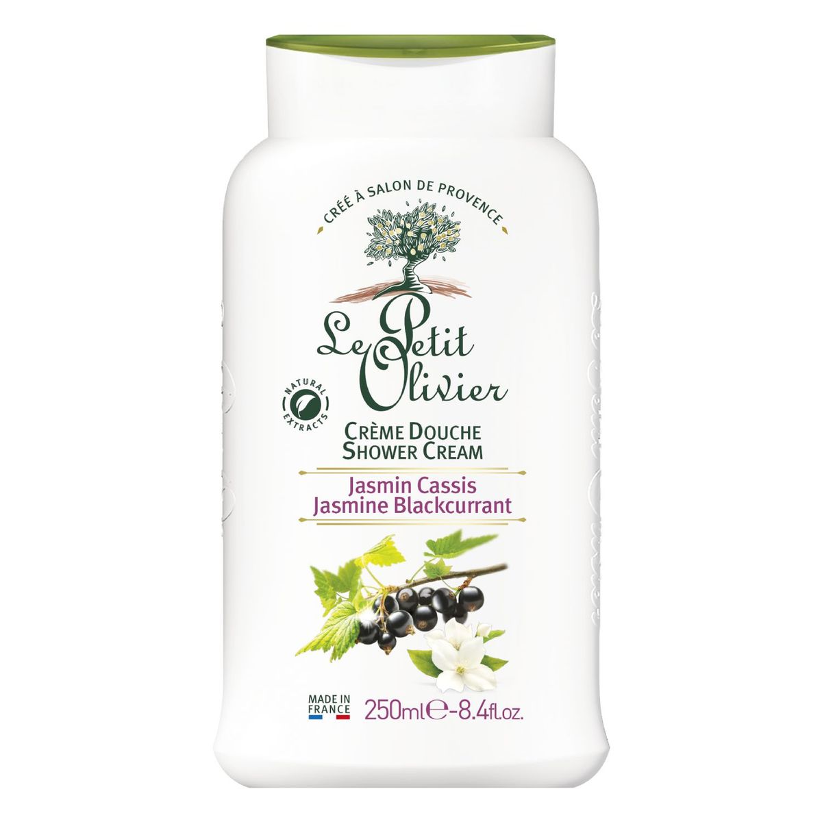 LE PETIT OLIVIER - Crema de ducha extra suave Jazmín - Casis - LPO - 250 ml.