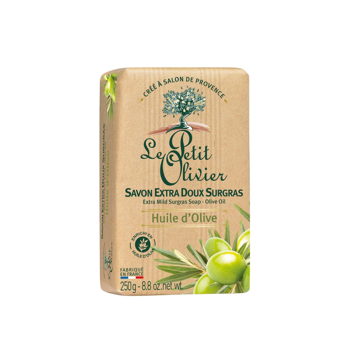 LE PETIT OLIVIER - Jabón extra suave Aceite de Oliva - Le Petit Olivier - 250 g.