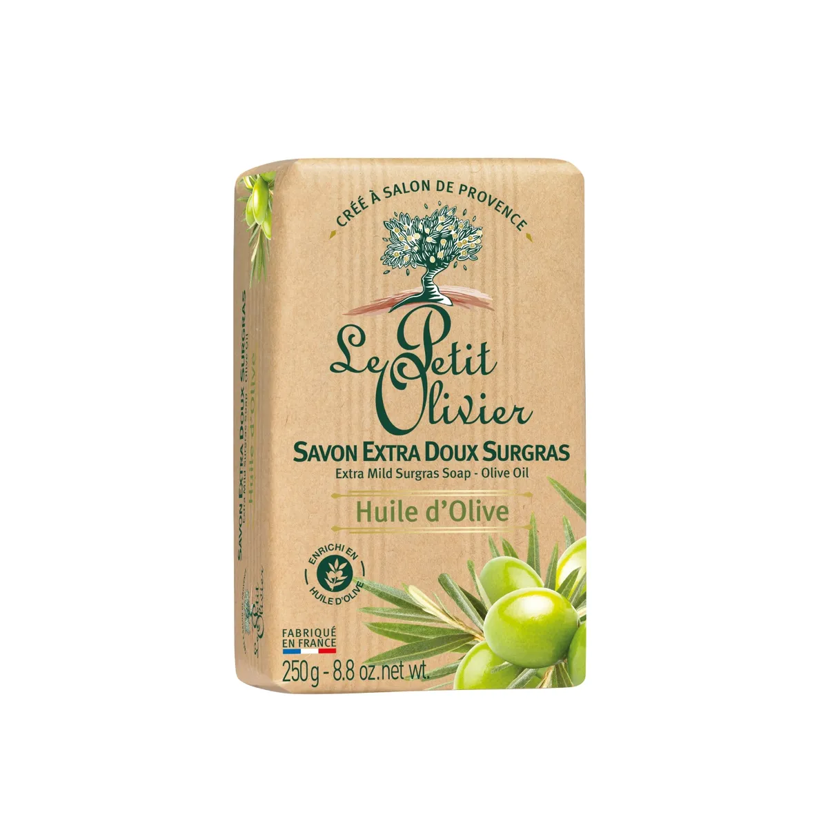 LE PETIT OLIVIER - Jabón extra suave Aceite de Oliva - Le Petit Olivier - 250 g.