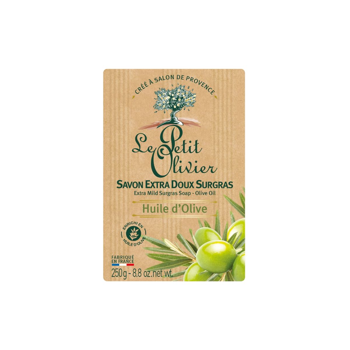 LE PETIT OLIVIER - Jabón extra suave Aceite de Oliva - Le Petit Olivier - 250 g.