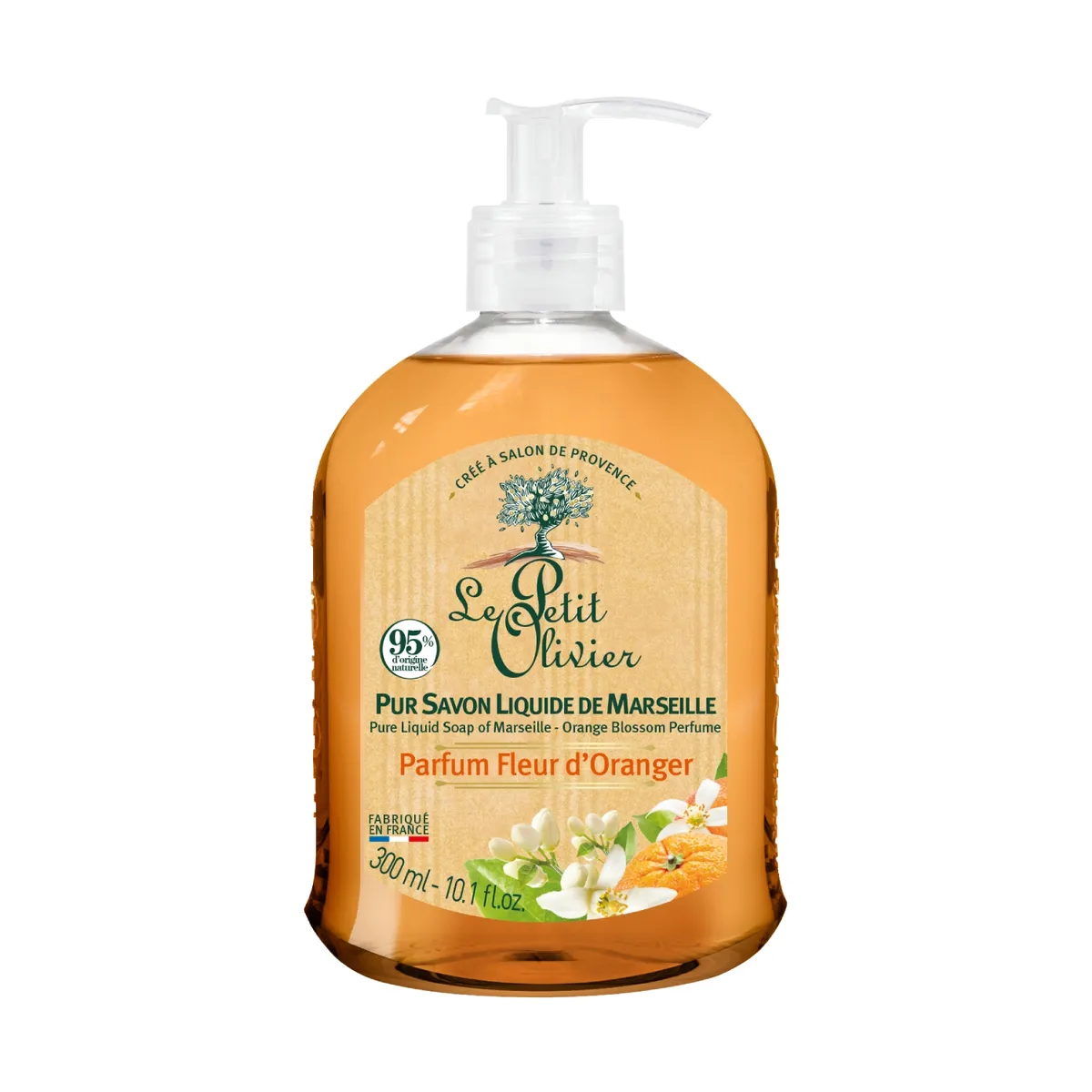 LE PETIT OLIVIER - Jabón liquido de Marsella  Flor de Azahar - LPO - 300 ml.