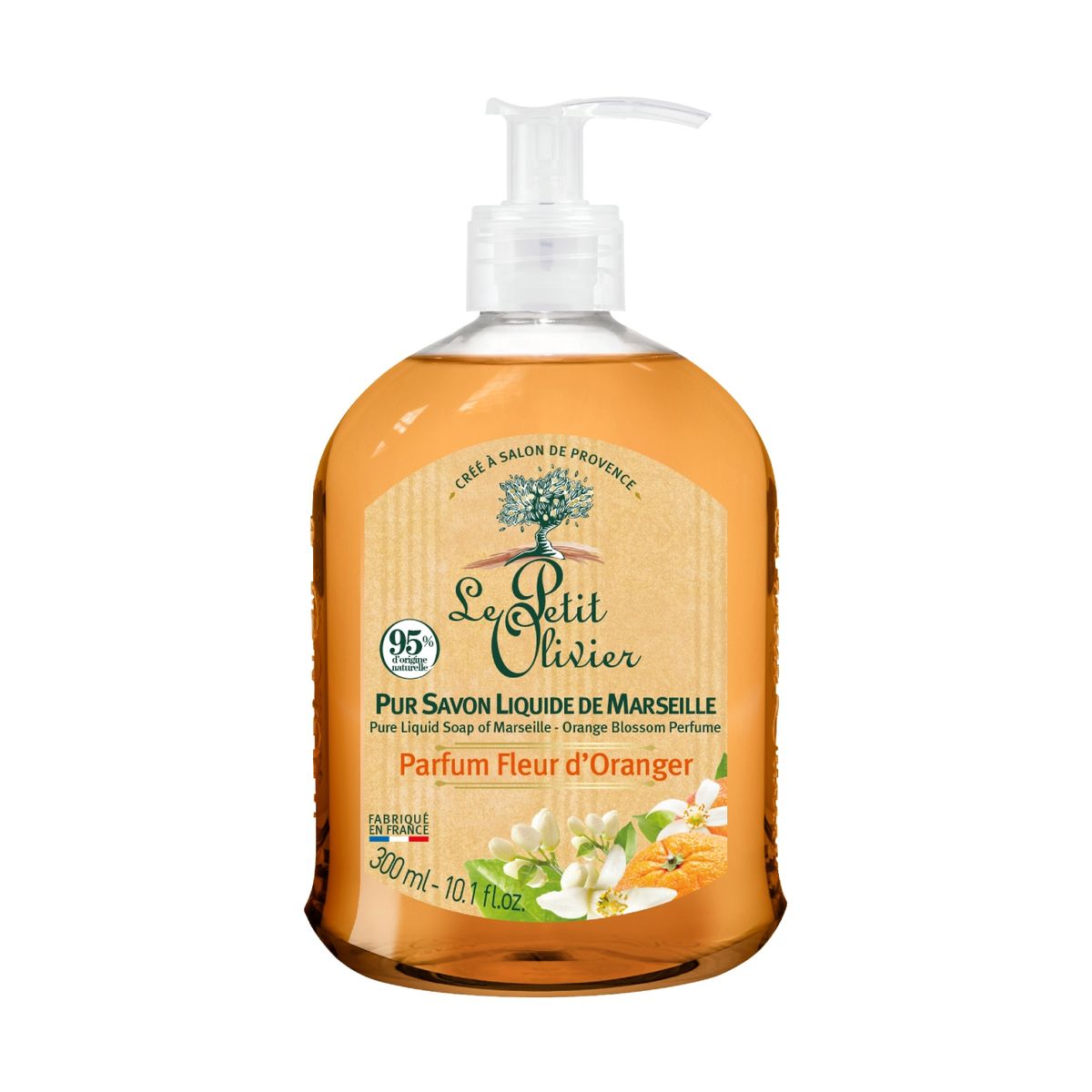 LE PETIT OLIVIER - Jabón liquido de Marsella  Flor de Azahar - LPO - 300 ml.