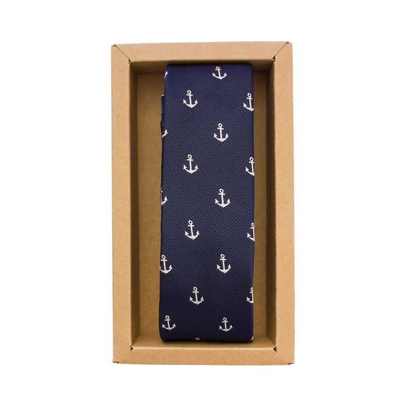 PALMATRI - Corbata Palmatri Don Anclado Azul Marino