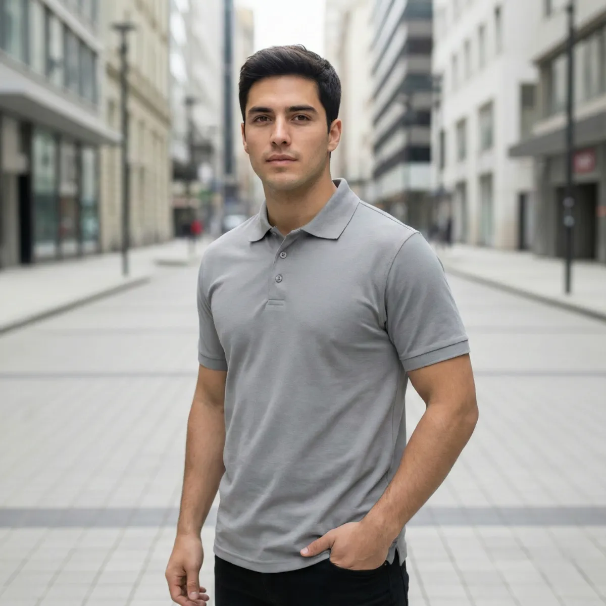 T-WORLD - Polera Polo Outdoor DryFresh Smooth UV Hombre Manga Corta