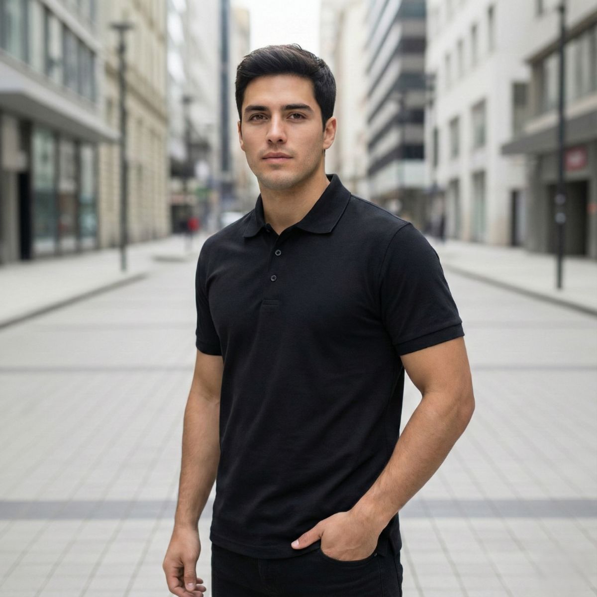 T-WORLD - Polera Polo Outdoor DryFresh Smooth UV Hombre Manga Corta