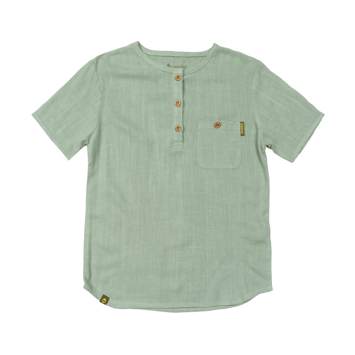 GNOMO - Camisa Lino Zelki Kids LightGreen Gnomo