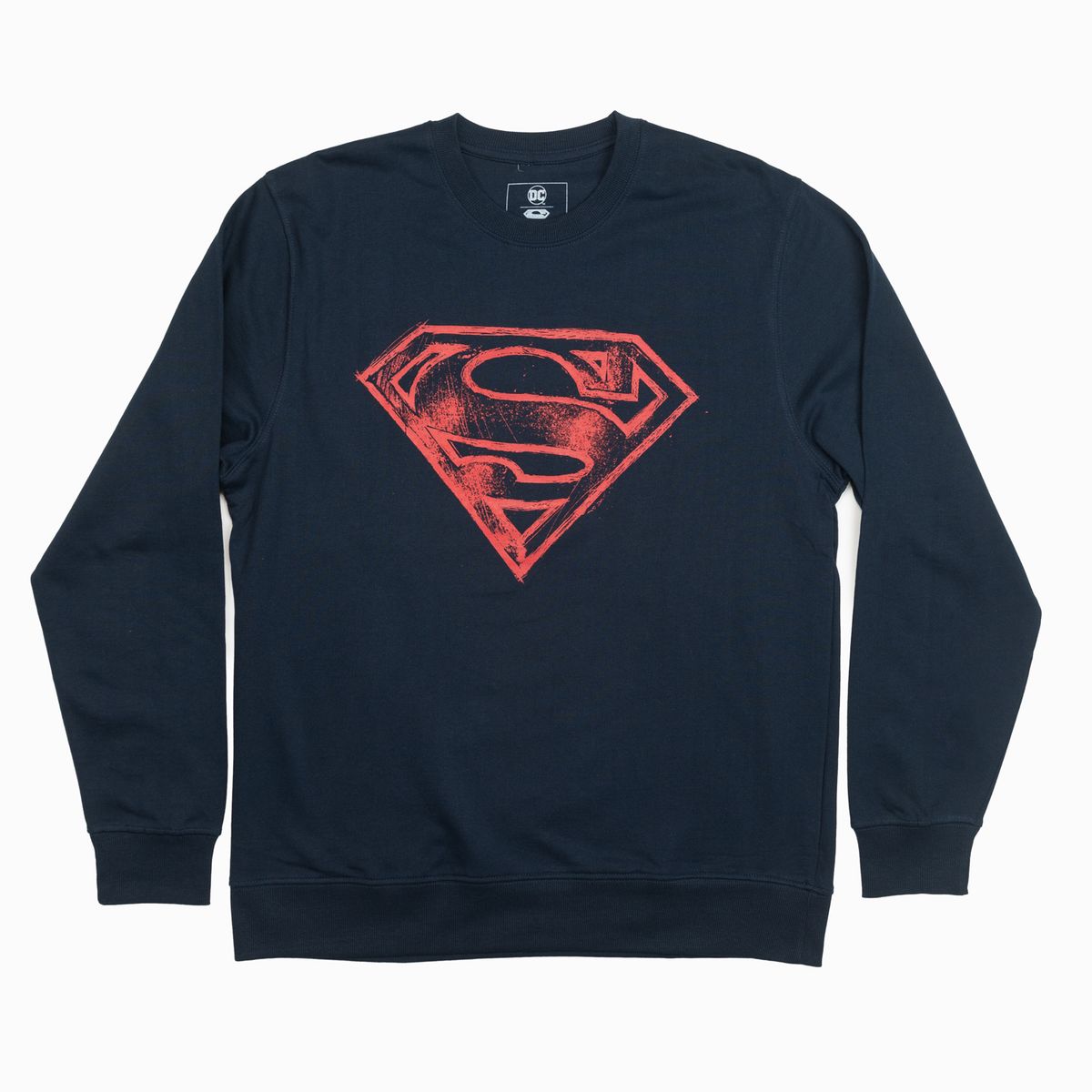 DC COMICS - Poleron Hombre Superman  Logo Azul Dc Comics