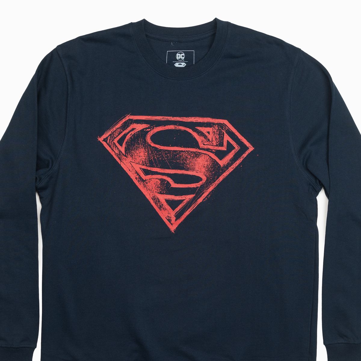 DC COMICS - Poleron Hombre Superman  Logo Azul Dc Comics