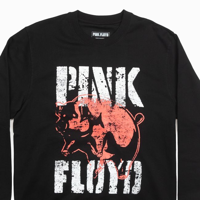 PINK FLOYD - Poleron Hombre Pink Floyd Heart Negro Pink Floyd