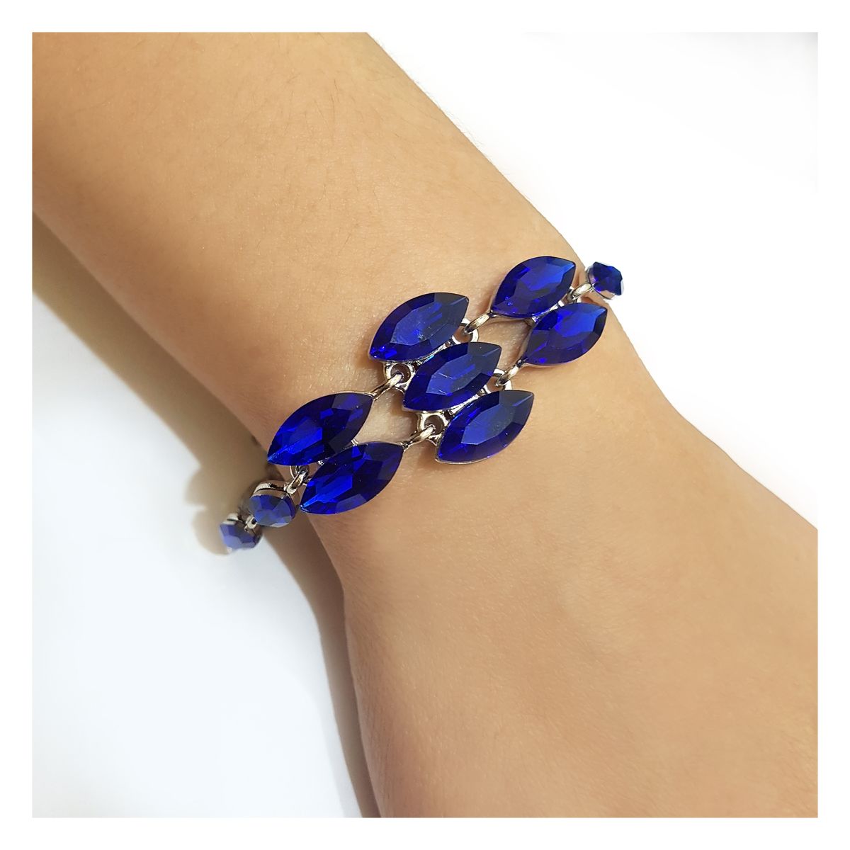 GENERICO - Brazalete  Pulsera Fantasía Para Fiesta De Cristales Kk