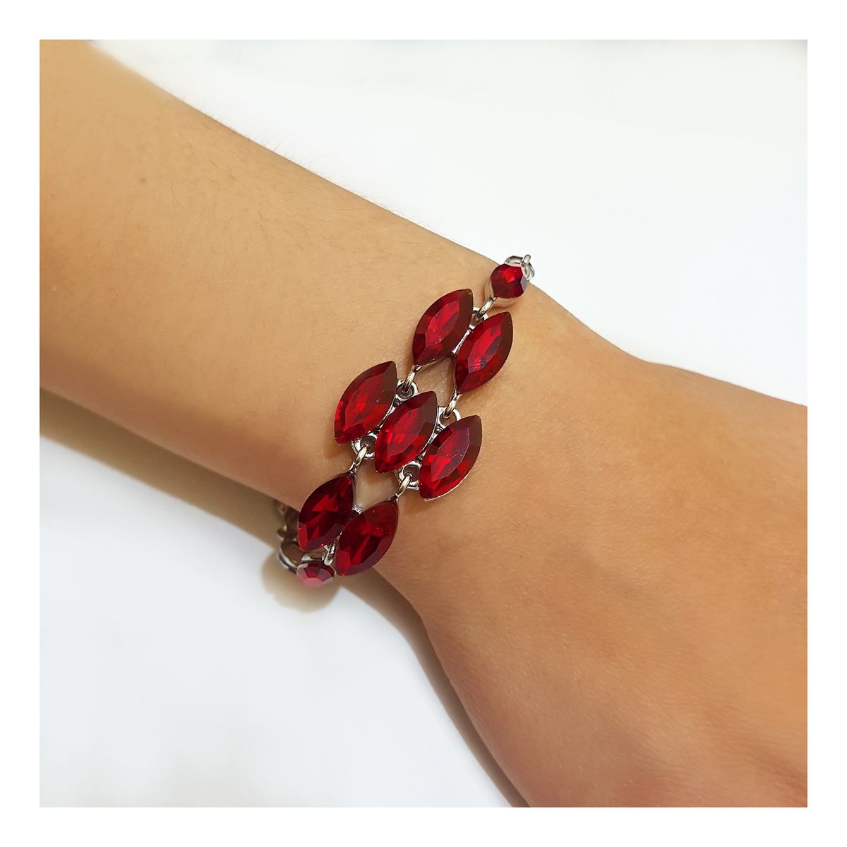 GENERICO - Brazalete  Pulsera Fantasía Para Fiesta De Cristales Kk