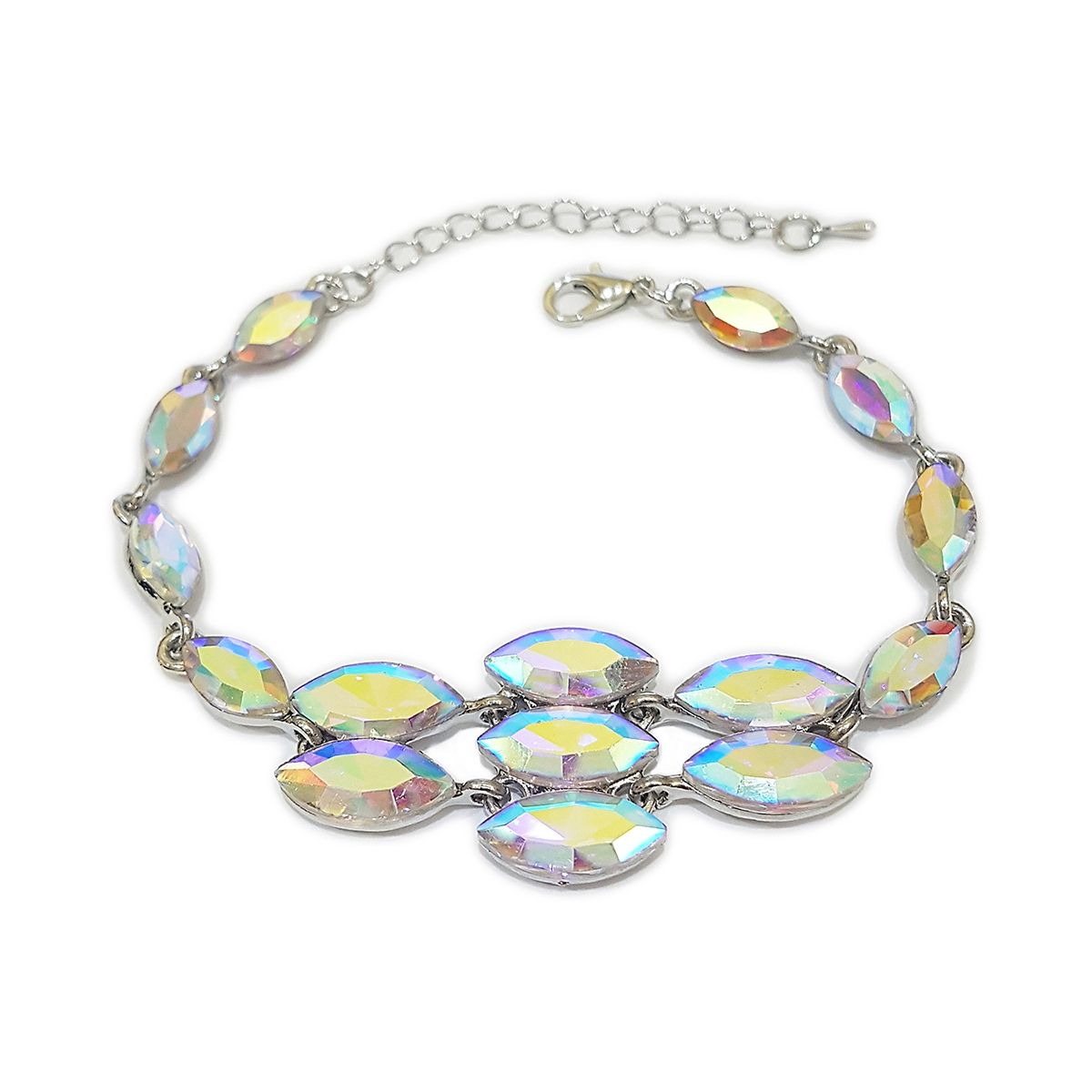 GENERICO - Brazalete  Pulsera Fantasía Para Fiesta De Cristales Kk