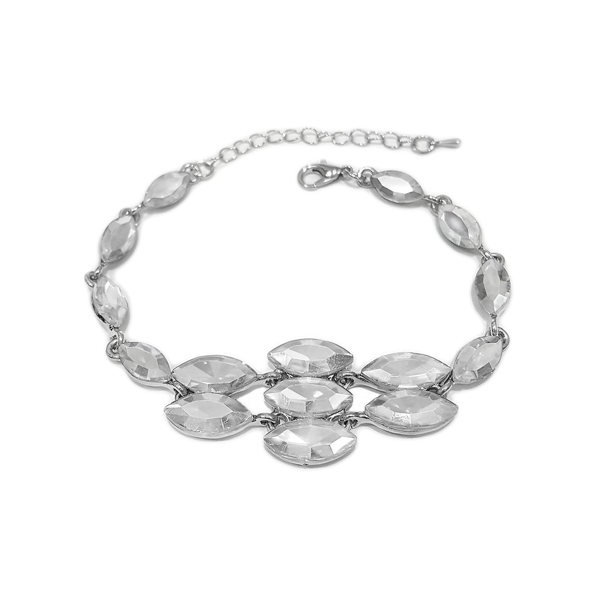 GENERICO - Brazalete  Pulsera Fantasía Para Fiesta De Cristales Kk