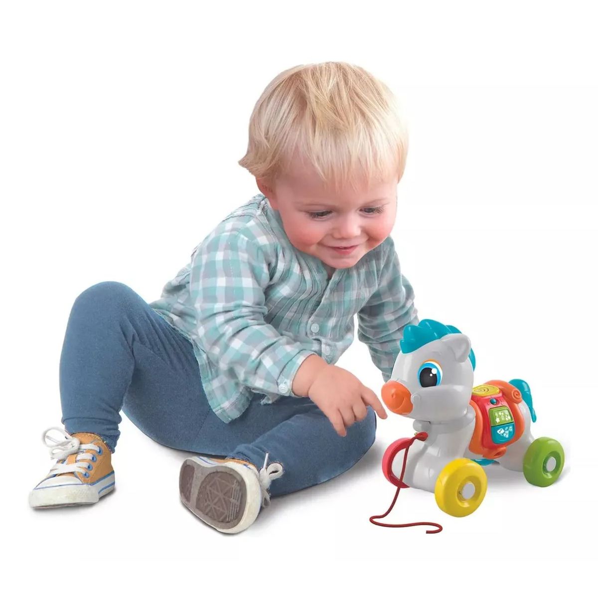 CLEMENTONI - Juguete De Arrastre Baby Pony Clementoni