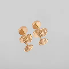 BY LAS CAYETANAS - Aros Abridores Ostras en Oro 18k