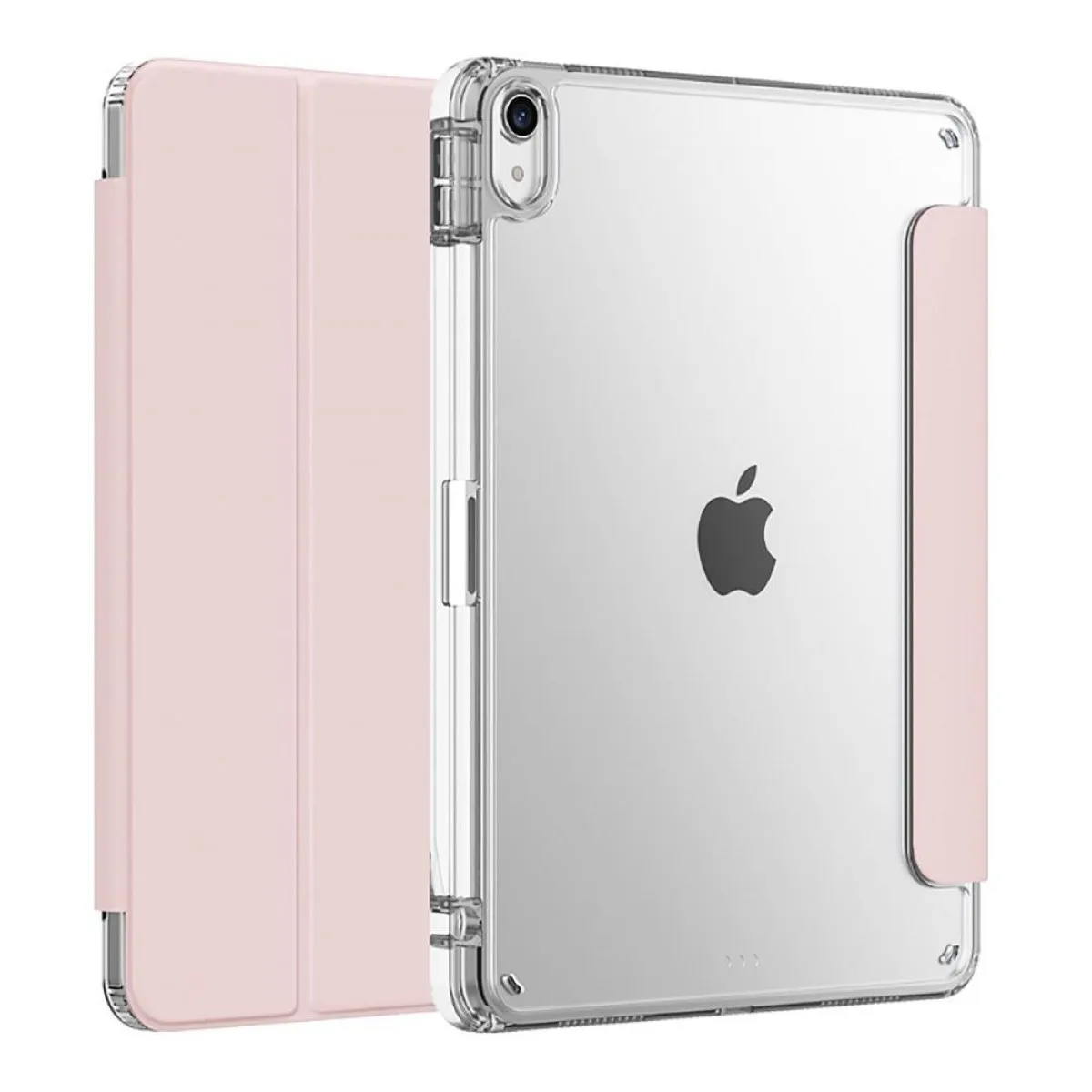 GENERICO - Carcasa Smart Cover Clear Para iPad Air 4ta/ 5ta Gene 10.9 Rosado