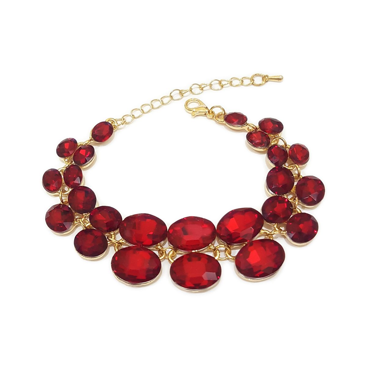 GENERICO - Brazalete  Pulsera Fantasía Para Fiesta De Cristales Omo