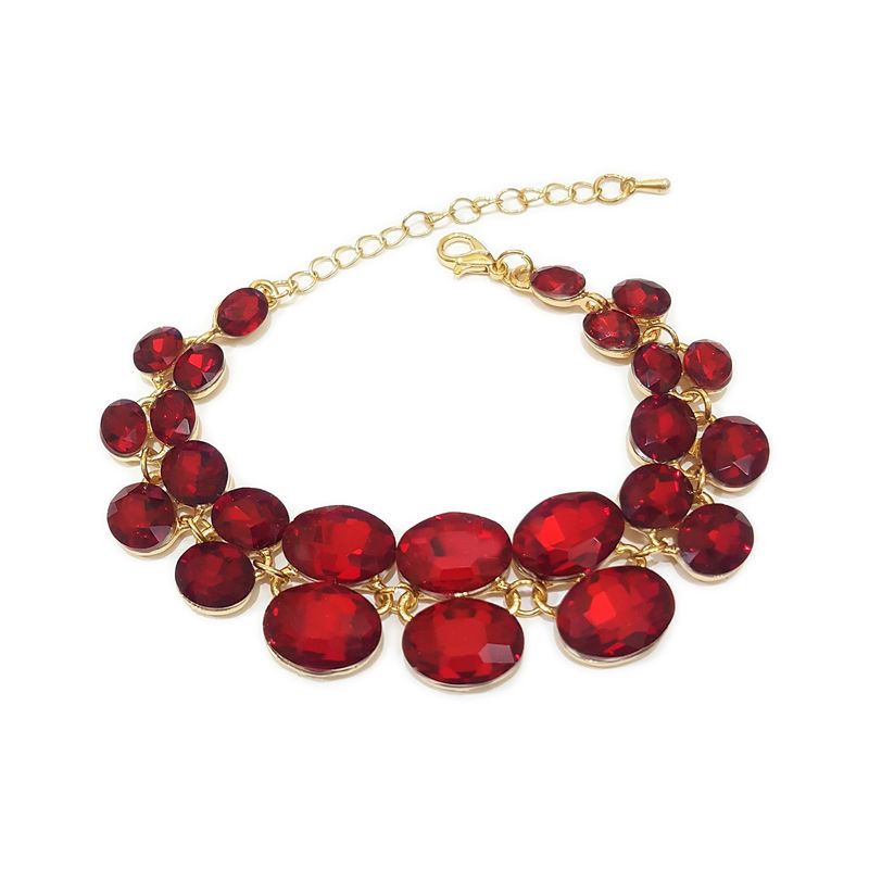 GENERICO - Brazalete  Pulsera Fantasía Para Fiesta De Cristales Omo