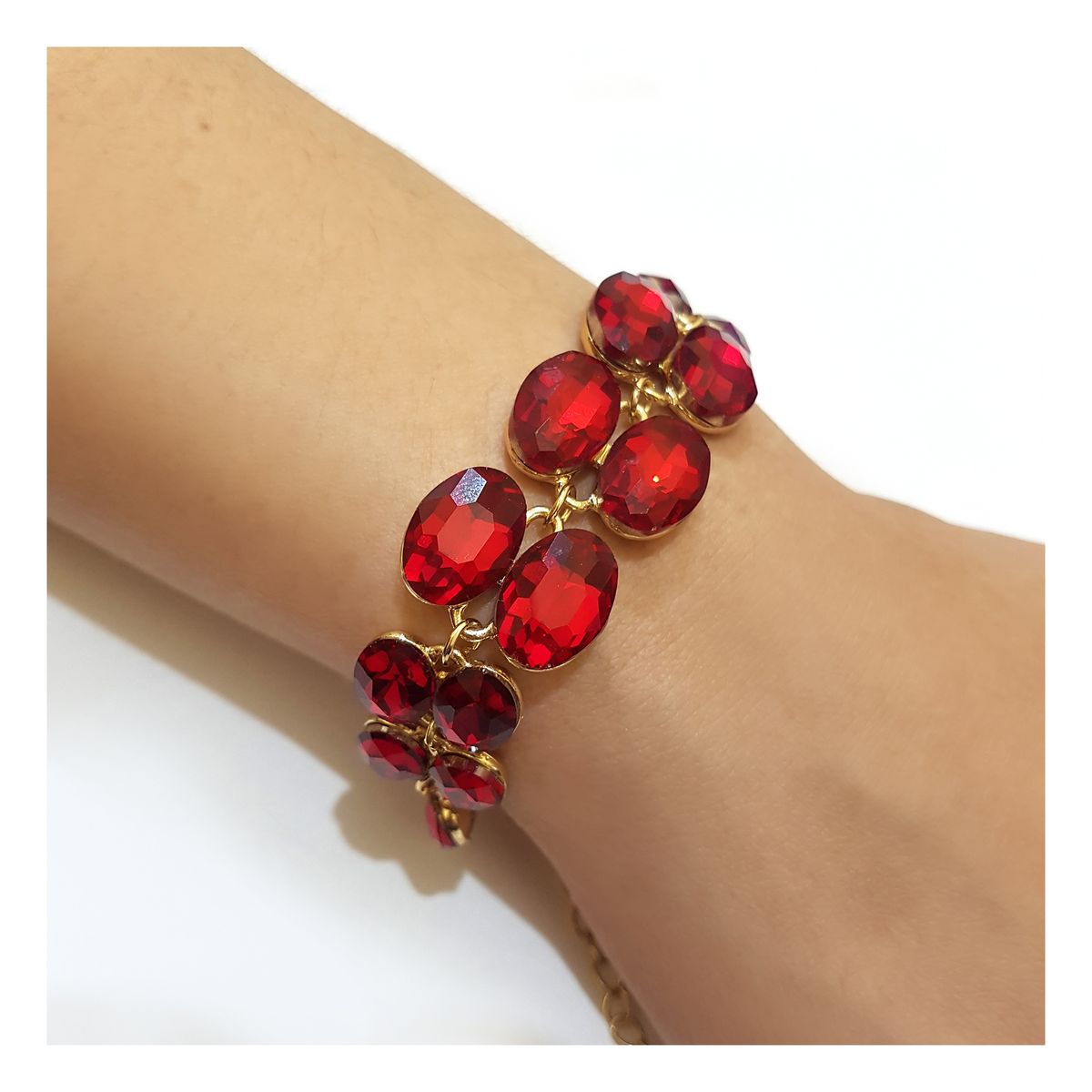 GENERICO - Brazalete  Pulsera Fantasía Para Fiesta De Cristales Omo