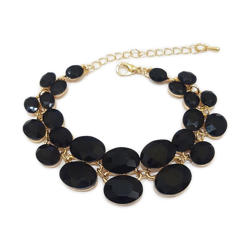 GENERICO - Brazalete  Pulsera Fantasía Para Fiesta De Cristales Omo