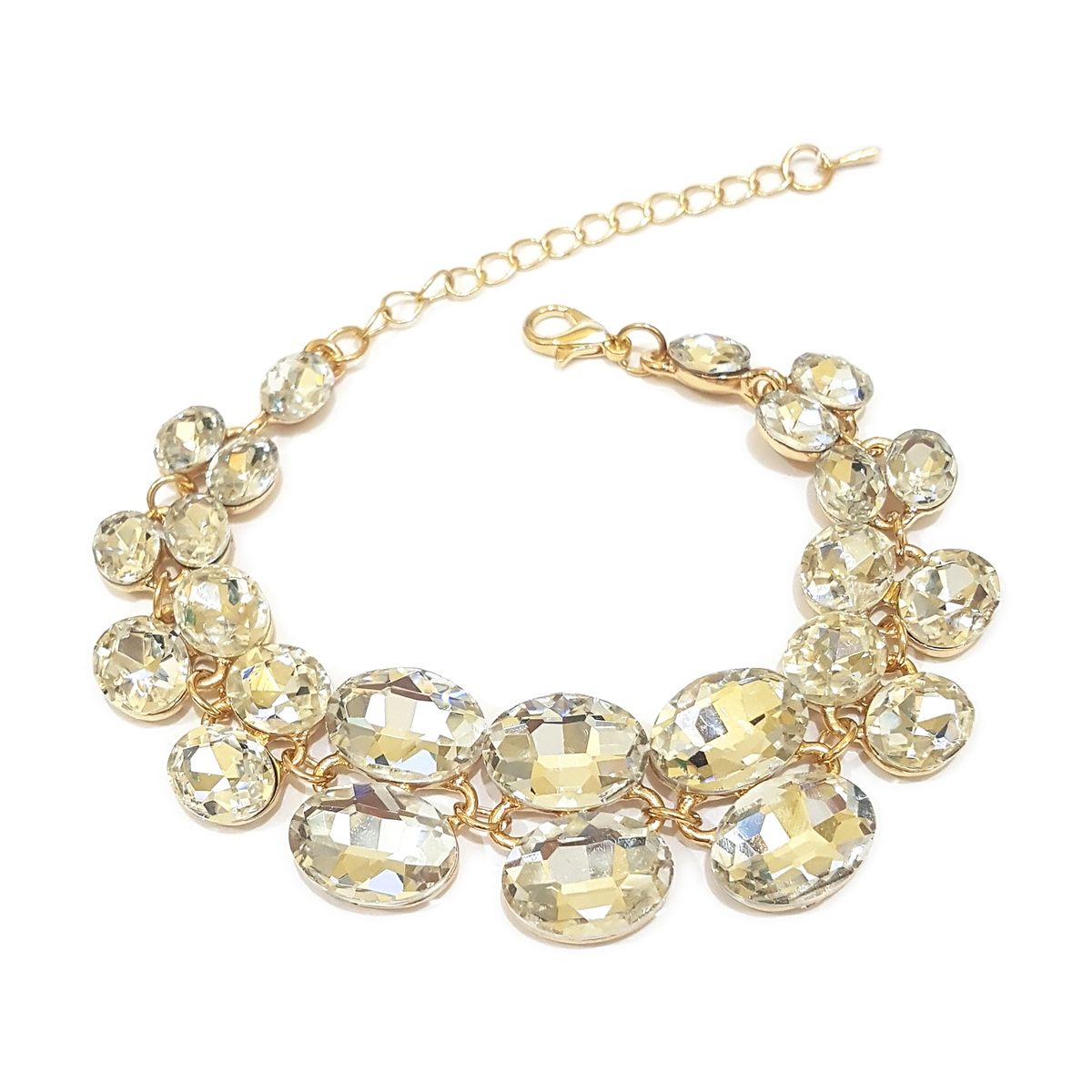 GENERICO - Brazalete  Pulsera Fantasía Para Fiesta De Cristales Omo