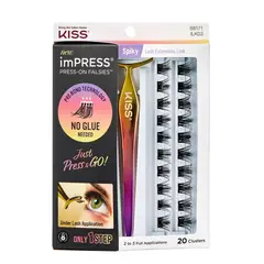 KISS BY IMSIBEAUTY - PESTAÑAS IMPRESS KIT CON APLICADOR SPIKY