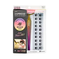 KISS BY IMSIBEAUTY - PESTAÑAS IMPRESS KIT CON APLICADOR VOLUMEN