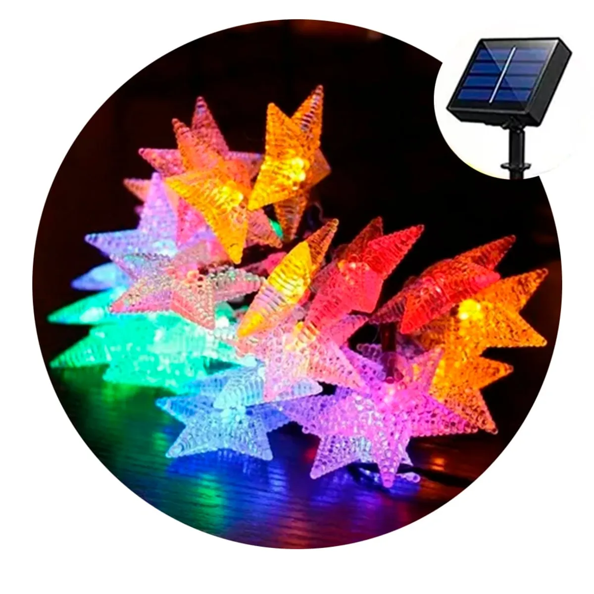 GENERICO - Estrellas Luces Led Navidad Guirnalda Cinta Lineal MULTICOLOR