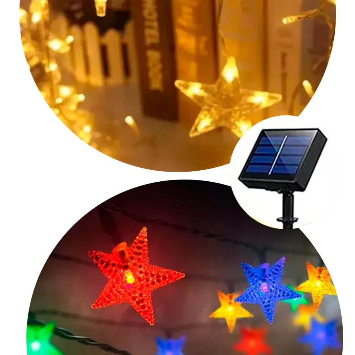 GENERICO - Estrellas Luces Led Navidad Guirnalda Cinta Lineal MULTICOLOR