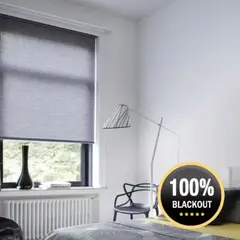GENERICO - Cortina roller blackout 200x200 gris