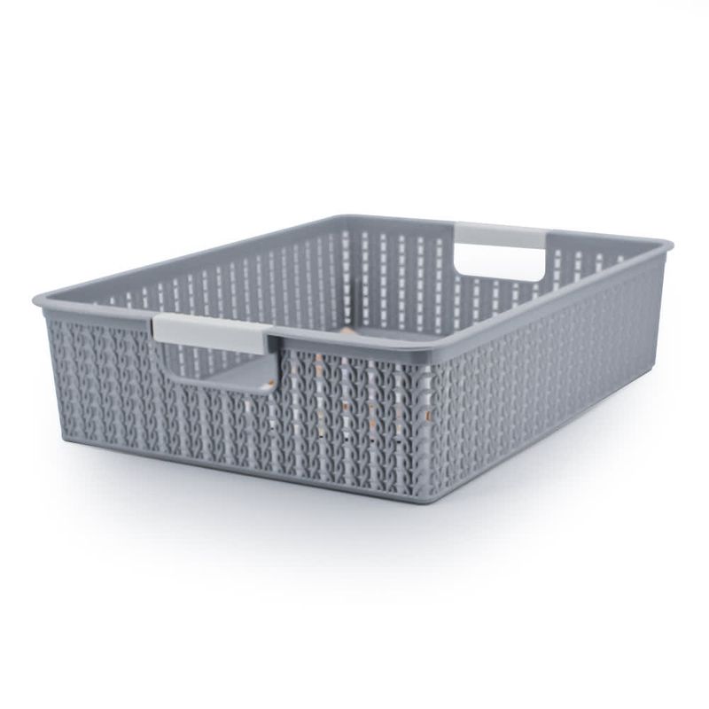 NEWTREE - Cesta Rectangular Plástica  34.5x26x8.5cm