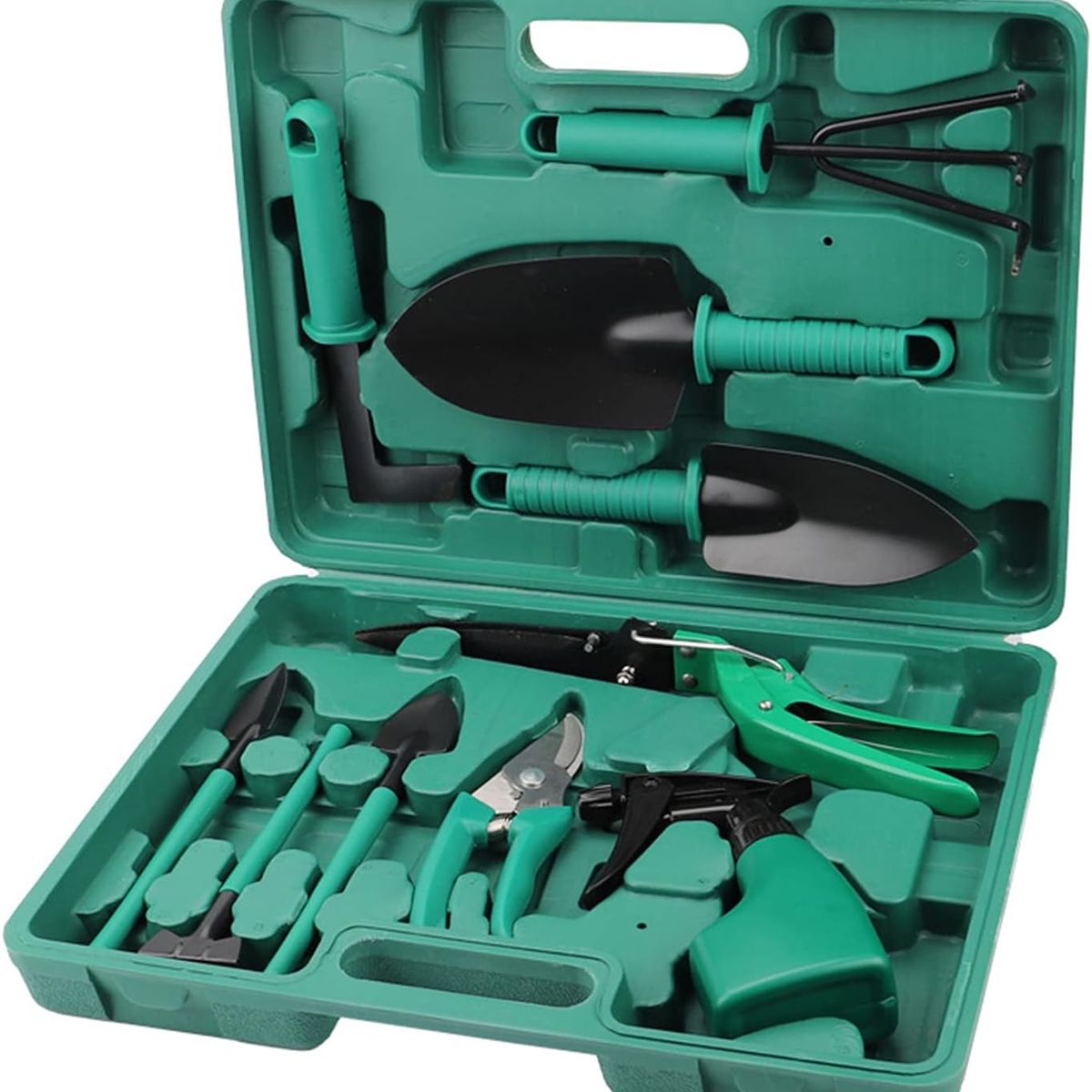 GENERICO - Kit Herramientas De Jardinería Tijeras De Podar Palas Rastrillo
