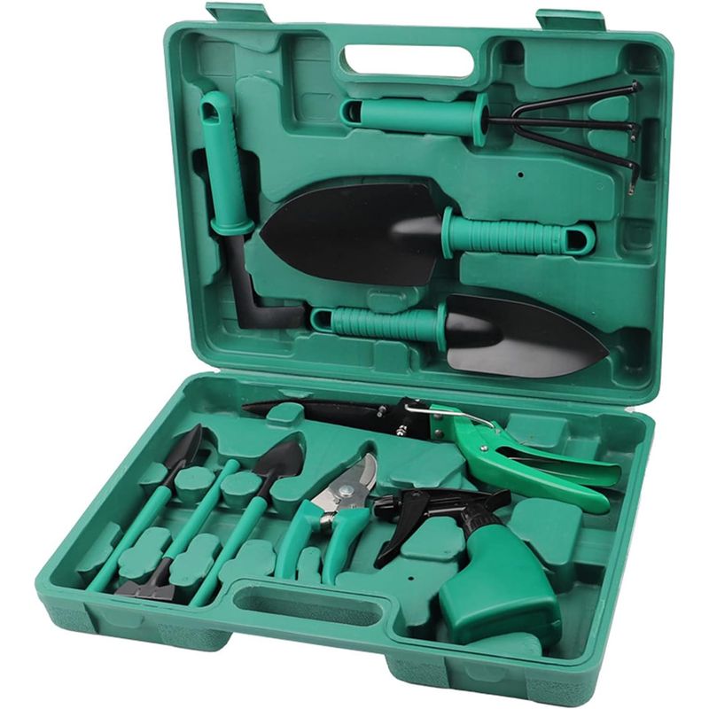GENERICO - Kit Herramientas De Jardinería Tijeras De Podar Palas Rastrillo