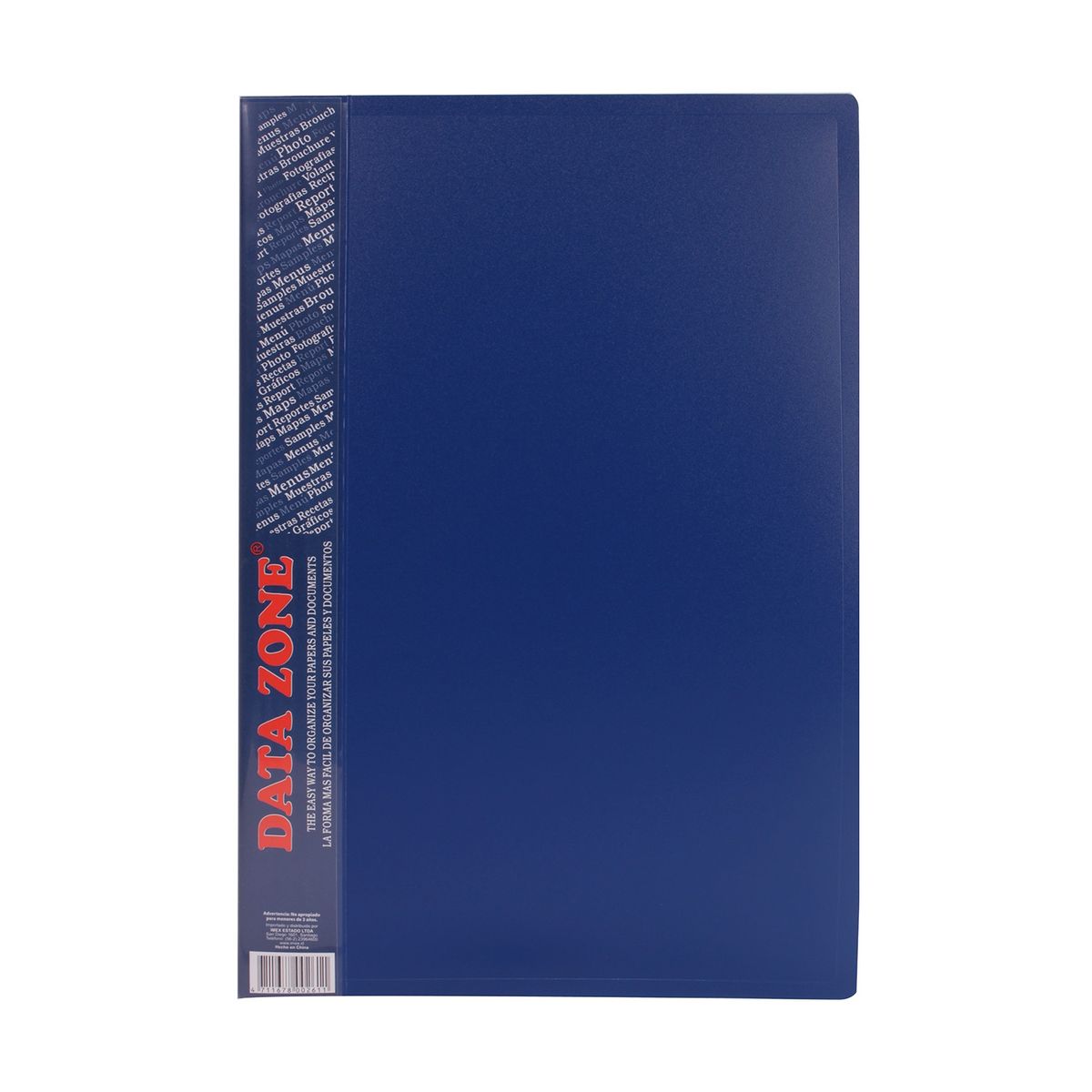 DATA ZONE - CARPETA OFICIO 20 FUNDAS AZUL