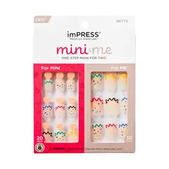 KISS BY IMSIBEAUTY - UÑAS IMPRESS MINI&ME SWIGGLE