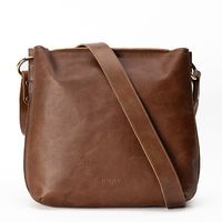 Cartera de cuero modelo AMELIA Marrón