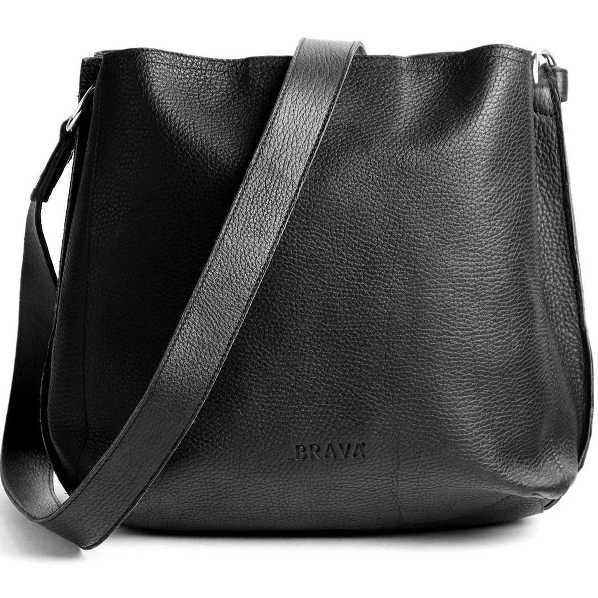 BRAVA - Cartera de cuero BRAVA modelo AMELIA Negro