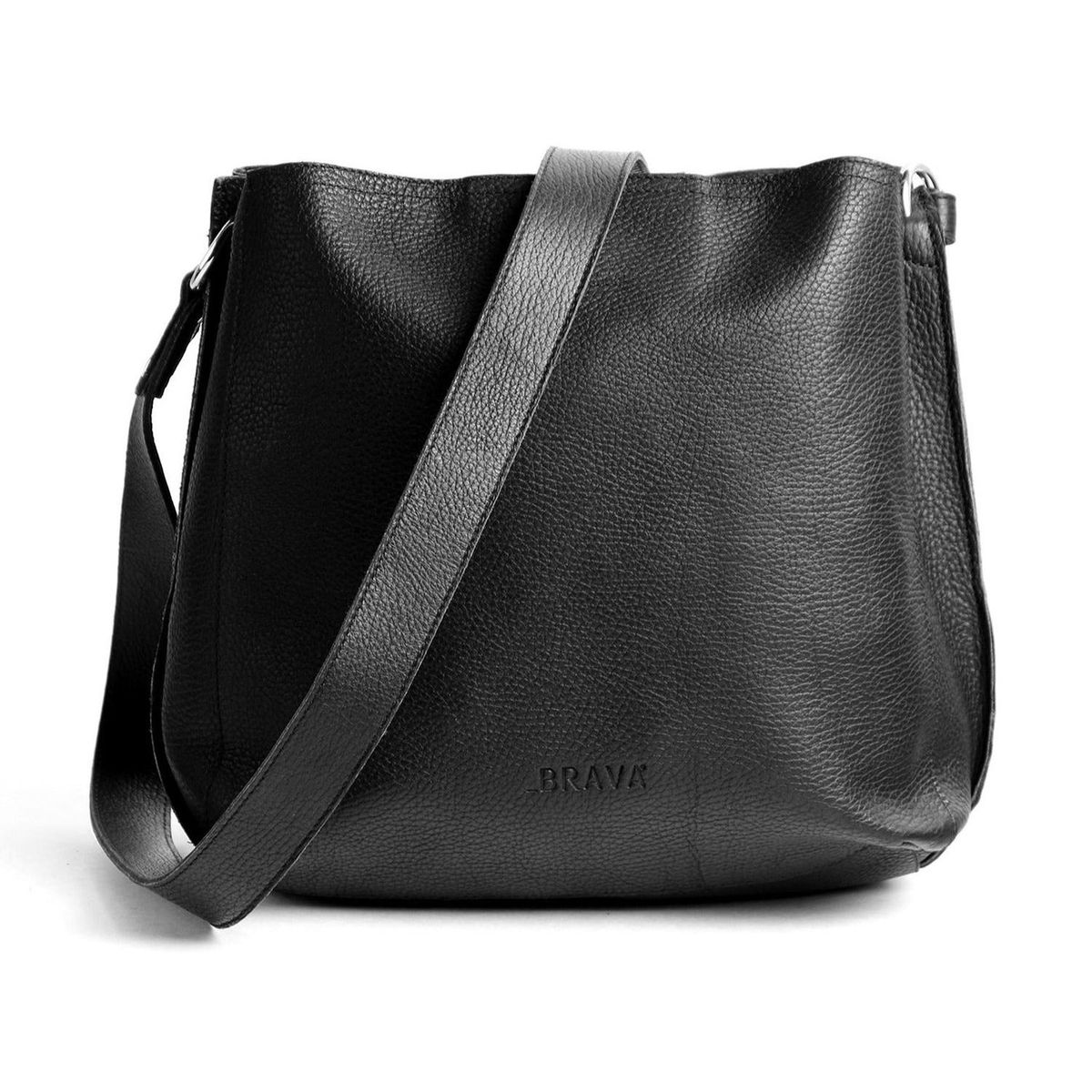 BRAVA - Cartera de cuero BRAVA modelo AMELIA Negro