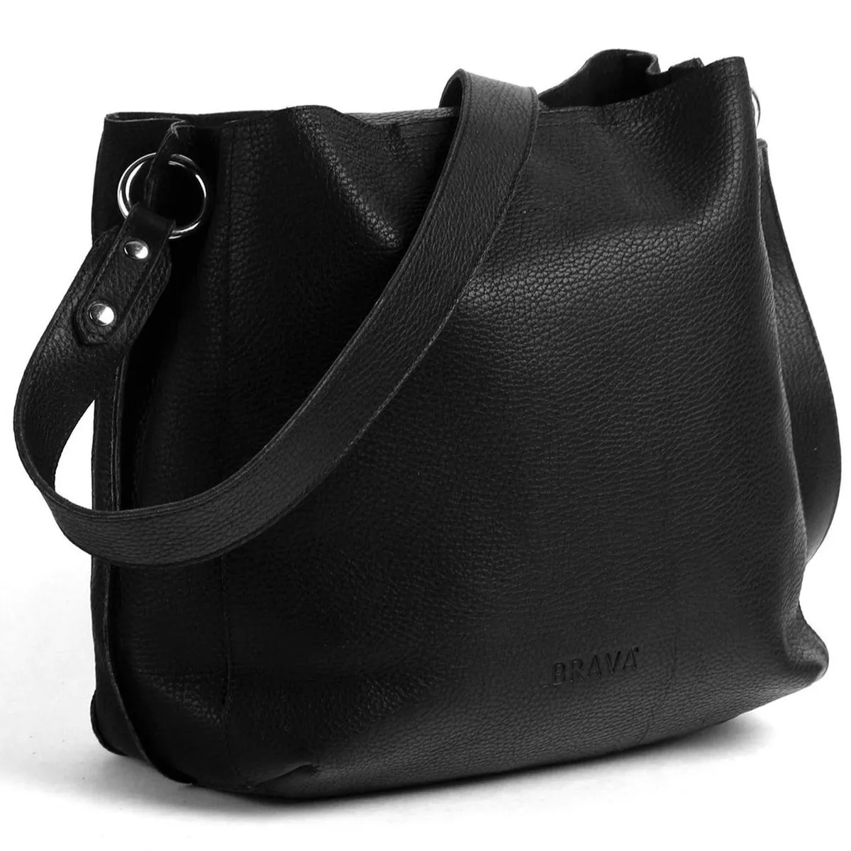BRAVA - Cartera de cuero BRAVA modelo AMELIA Negro