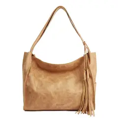 BRAVA - Cartera de cuero modelo FRIDA Café Claro