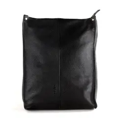 BRAVA - Mochila de cuero modelo ISABEL Negro