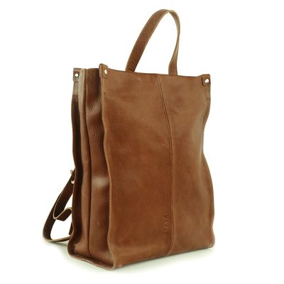 Imagen 2 del producto Mochila de cuero modelo ISABEL Marrón