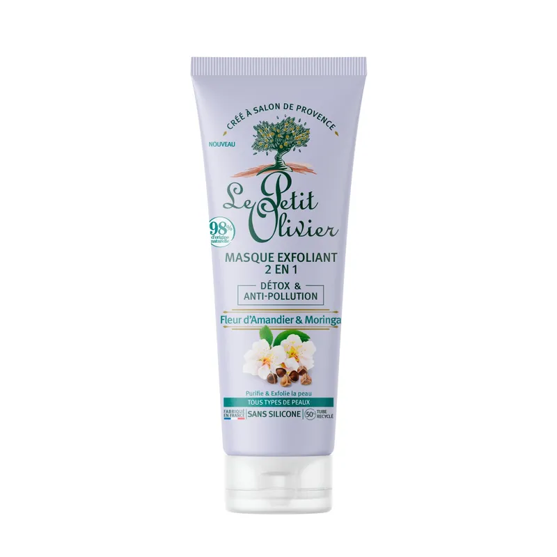 LE PETIT OLIVIER - Mascarilla y exfoliante rostro Detox & Anti Contaminación - LPO 75 ml.