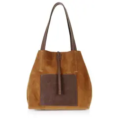 BRAVA - Cartera de cuero modelo JANE Café