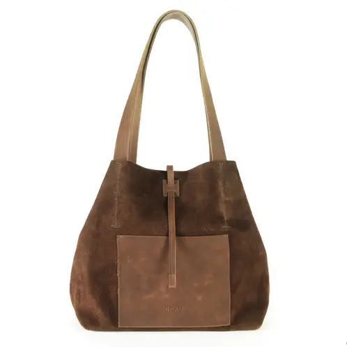 BRAVA - Cartera de cuero modelo JANE Chocolate