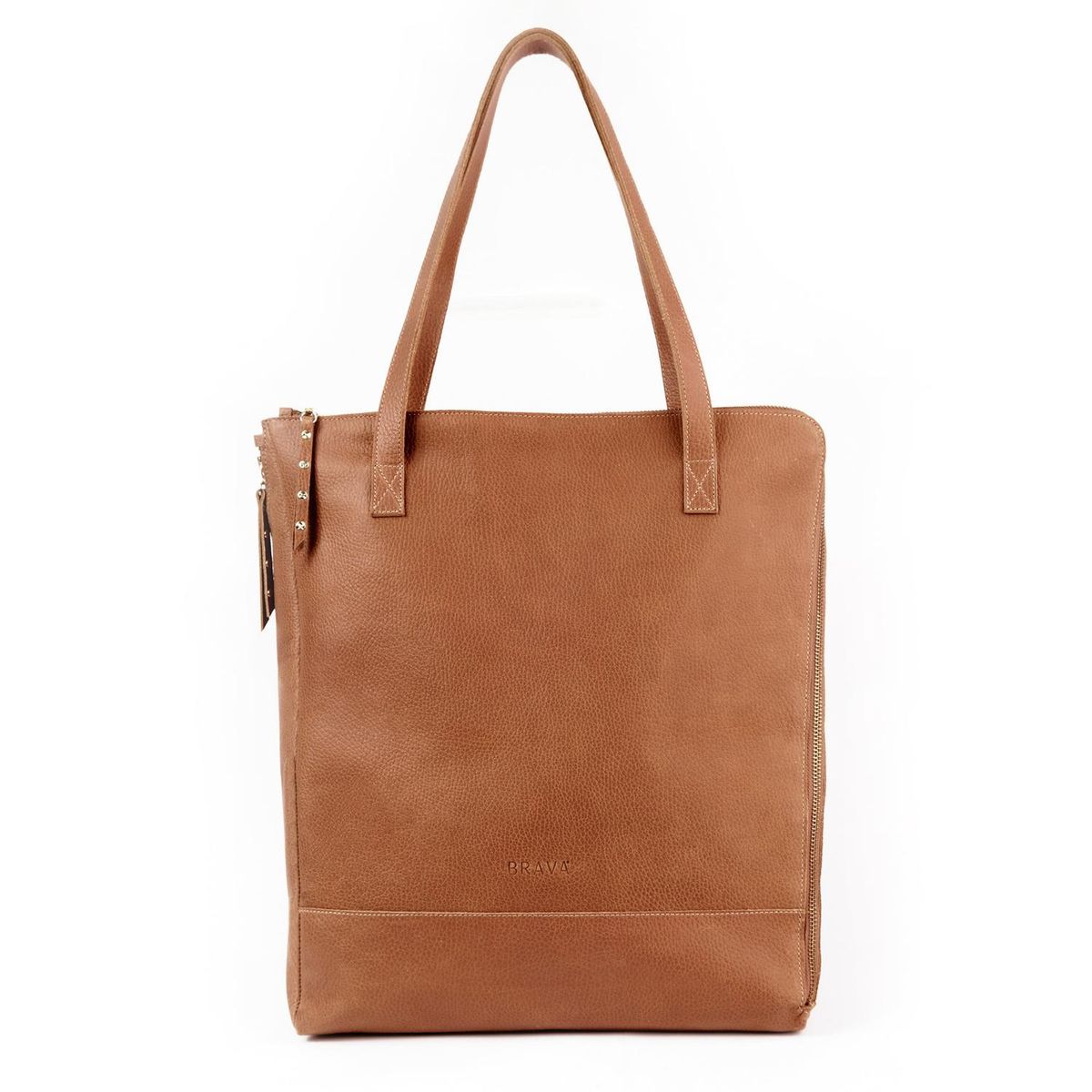 BRAVA - Cartera de cuero BRAVA modelo JOSEPHINE Café