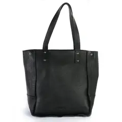 BRAVA - Cartera de cuero modelo LEONOR Negro