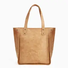 BRAVA - Cartera de cuero modelo LEONOR Café Claro