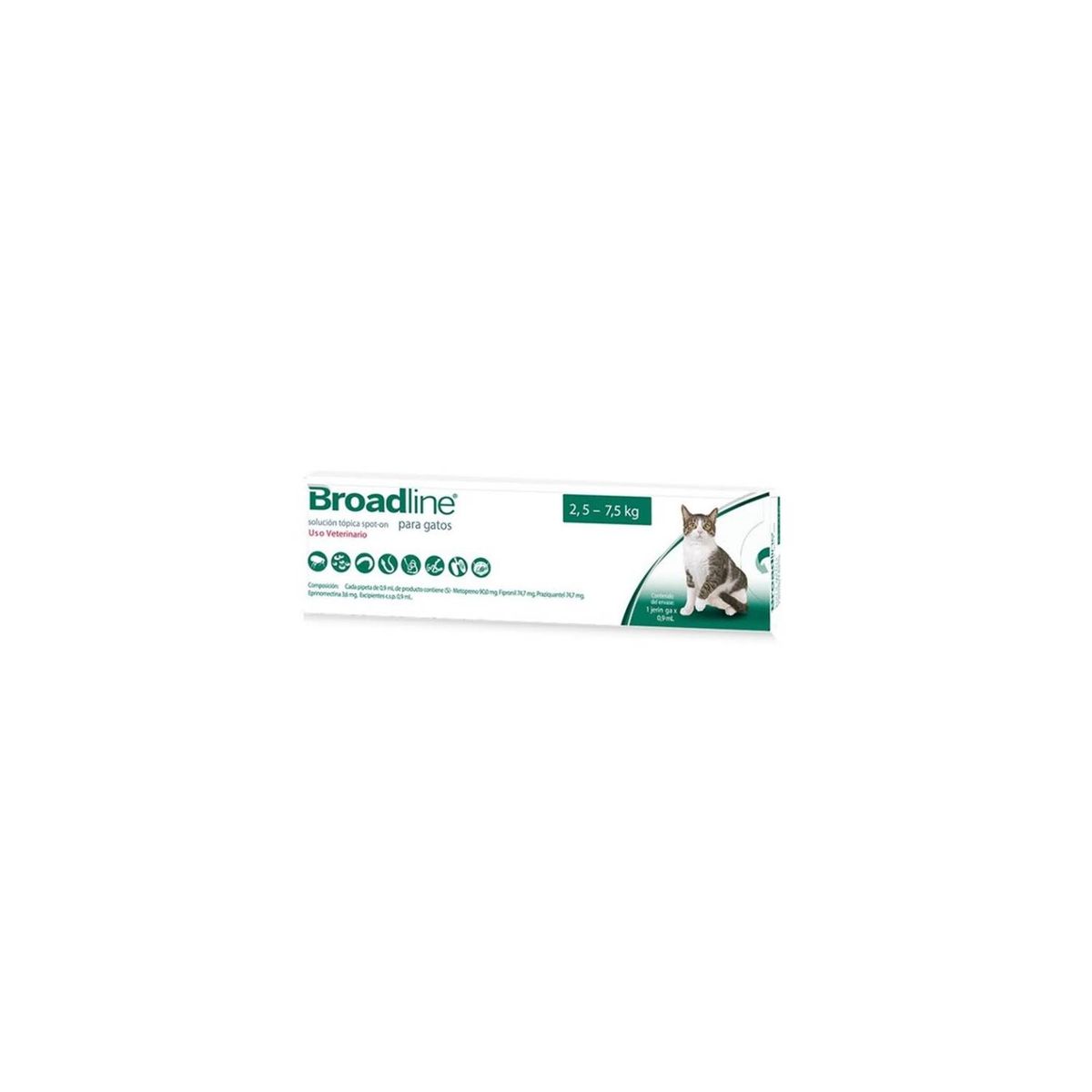 BOEHRINGER INGELHEIM - Broadline Pipeta - Gato 2.5 A 7.5kg - Antiparasitario